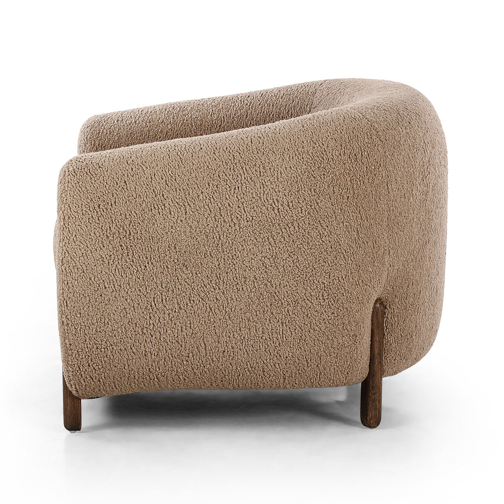 Lyla Chair In Sheepskin Camel