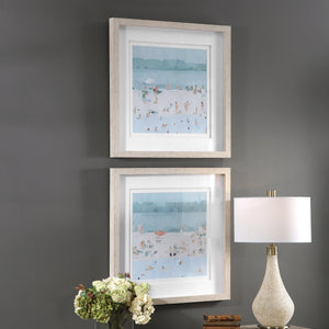 Sea Glass Sandbar Framed Prints