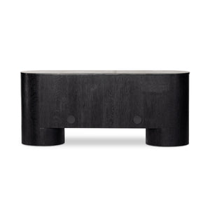 Giovani Media Console In Black Marble