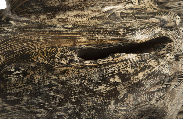 Teak Bowl Black Wash
