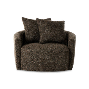 Chloe Swivel Chair In Ivan Granite