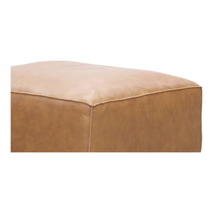 Moe's Form Ottoman Sonoran Tan Leather