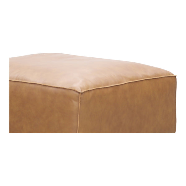 Moe's Form Ottoman Sonoran Tan Leather