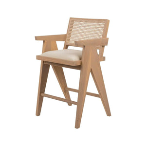 Jeanneret Bar Stool with Cushion