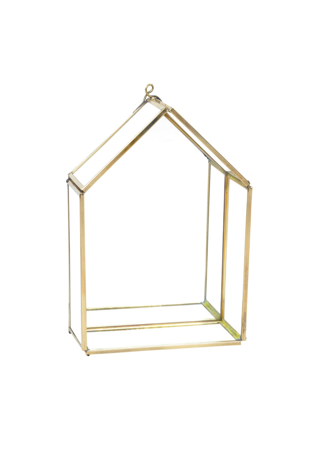 Brass & Glass Hanging Taakh Deco Small