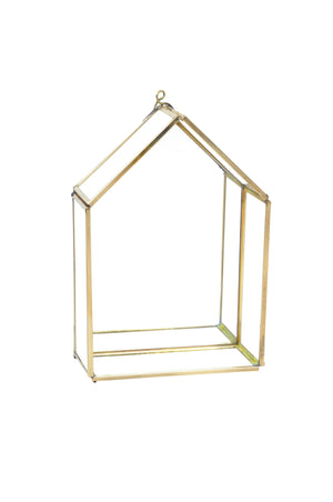 Brass & Glass Hanging Taakh Deco Small