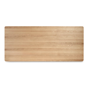 Moe's Round Off Small Dining Table in Natural Oak