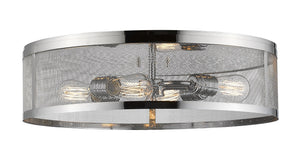 Meshsmith 4 Light Flush Mount in Chrome Finish