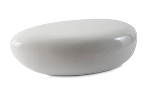 River Stone Cocktail Table, Gel Coat White, SM