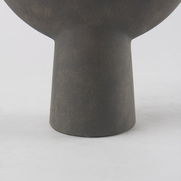 Kaz 8.3L x 3.9W x 16.7H Earthy Brown Ceramic Vase