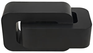 Nodum Accent Table, Black Steel