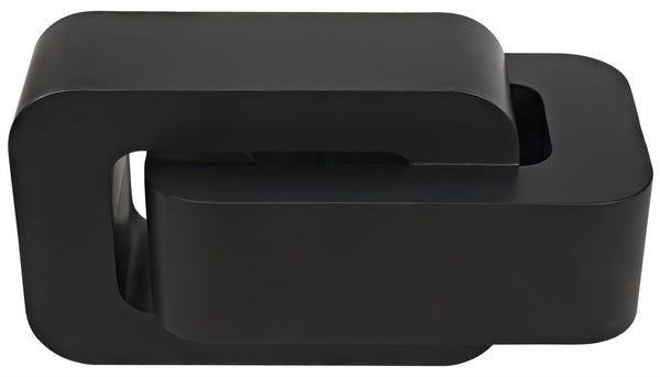 Nodum Accent Table, Black Steel