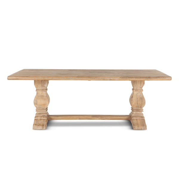 San Rafael 84-Inch Rectangle Mango Wood Dining Table in Antique Oak Finish
