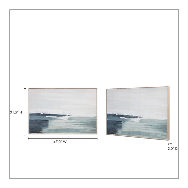 Shoreline Framed Painting - Multicolor
