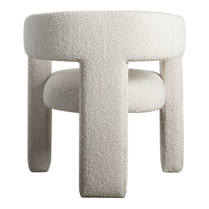 Moe's Elo Sculptural White Armchair