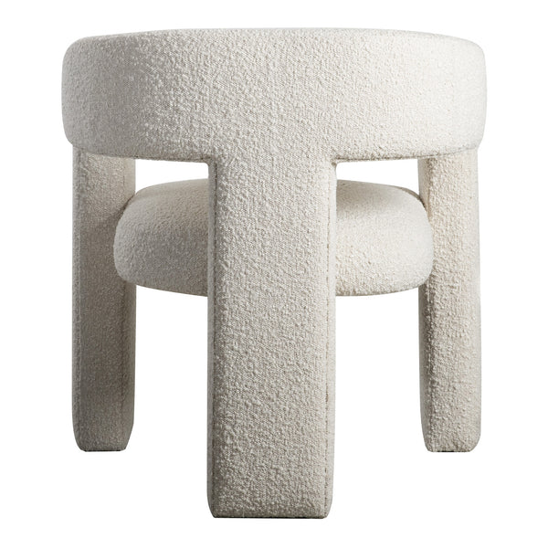 Moe's Elo Sculptural White Armchair