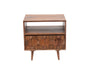 O2 Nightstand in Natural Sheesham Wood