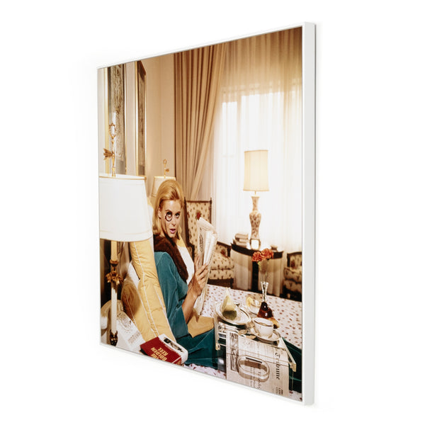 Monocled Miss (24" X 24") In Slim Aarons's Showcase In Photography Art