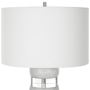 Band Together Crystal & Wood Table Lamp