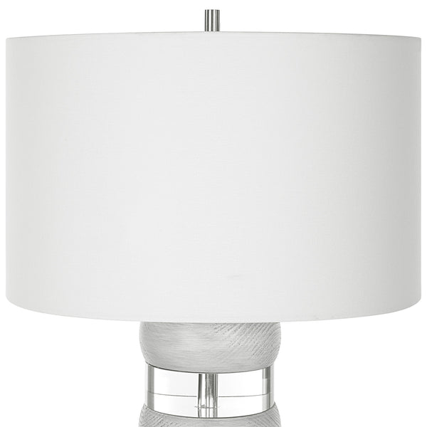 Band Together Crystal & Wood Table Lamp