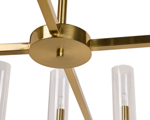 CLARABELLE CHANDELIER - LARGE - BRASS