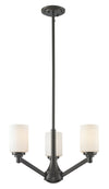 Montego 3 Light Chandelier in Coppery Bronze Finish