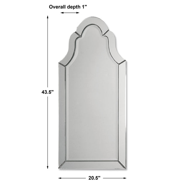 Hovan Frameless Arched Mirror