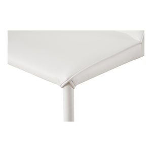 Nora Dining Chair Set in White Vegan Leather