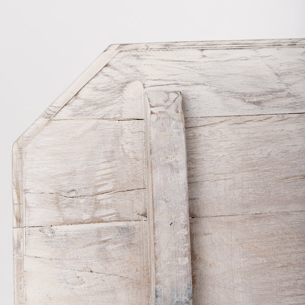 Esagono Octagonal Reclaimed Wood End/Side Table w/ Storage