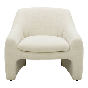 Kenzie Accent Chair in Textured Dune Fabric