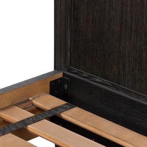 Toulouse Bed In Distressed Black In Queen