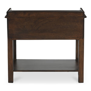 Maeve Nightstand in Dark Brown Mango Wood