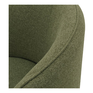 Sylvie Outdoor Swivel Dining Chair in Green