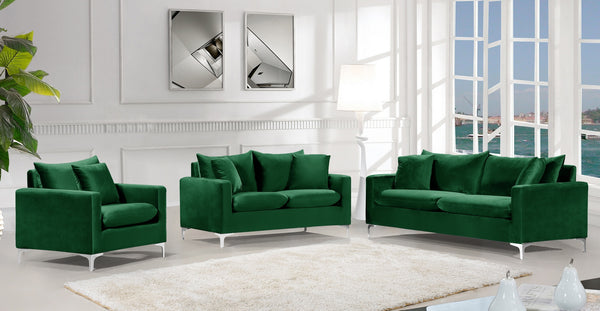 Lucy Chair In Green Velvet