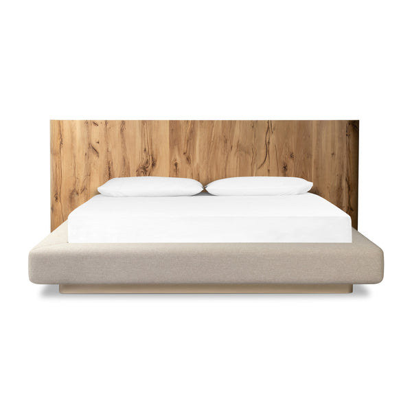 Lara Queen Bed in Natural Reclaimed French Oak