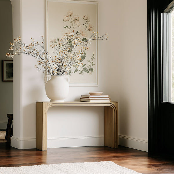 Moe's Berkley Console Table in Natural Oak