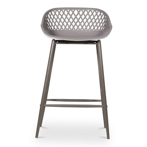 Piazza Outdoor Counter Stool Grey - Set of 2