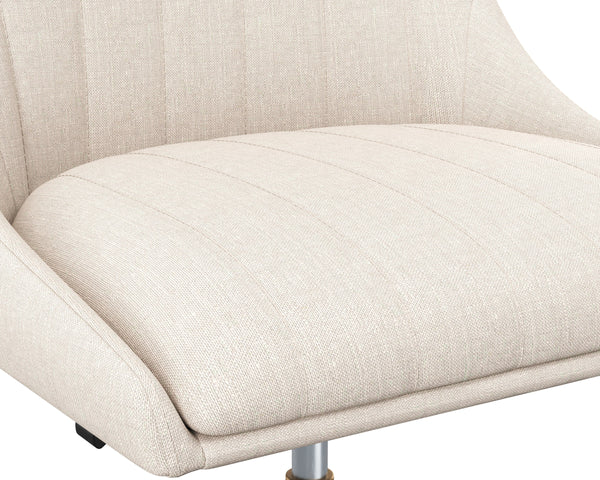 HALDEN OFFICE CHAIR - BEIGE LINEN