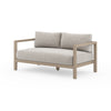 Sonoma Outdoor Sofa In 60" In Brown/Stone Grey