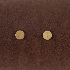 Astrid Floor Lamp-Dark Brown Leather