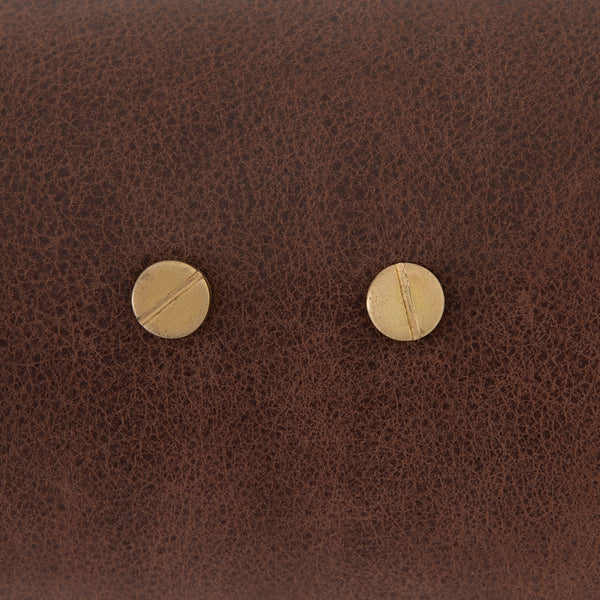 Astrid Floor Lamp-Dark Brown Leather