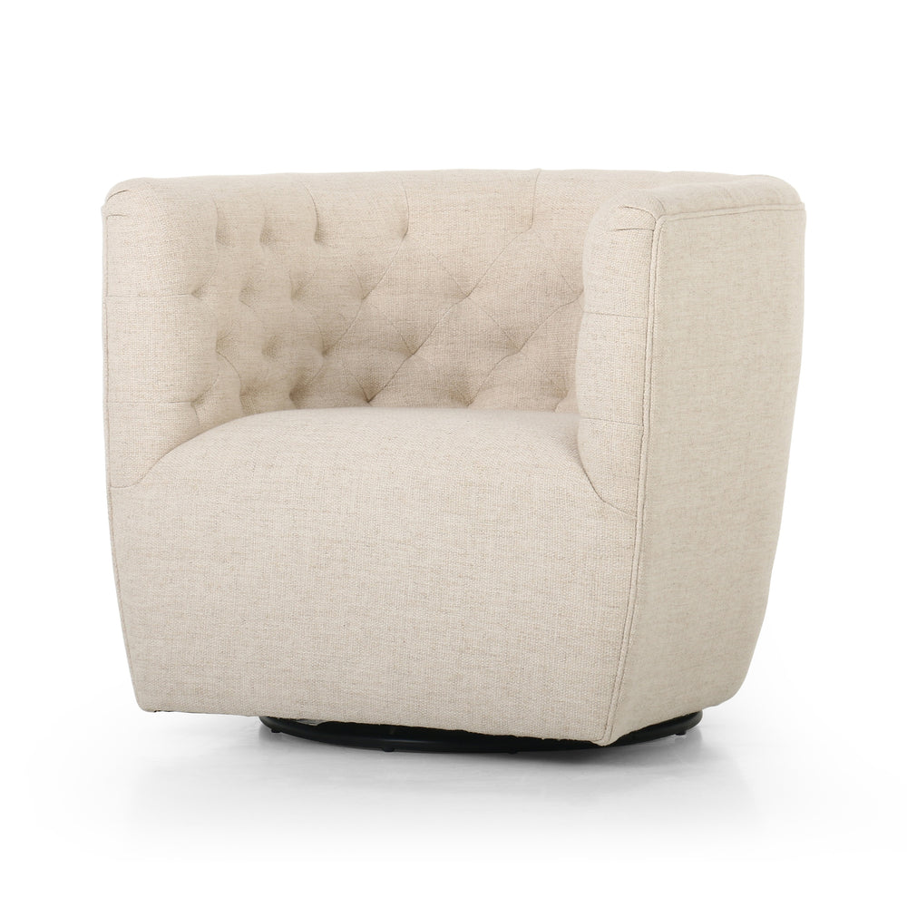 Hanover Swivel Chair In Thames Cream