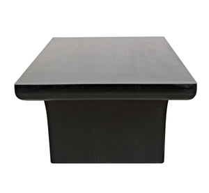 Ward Coffee Table, Hand Rubbed Black