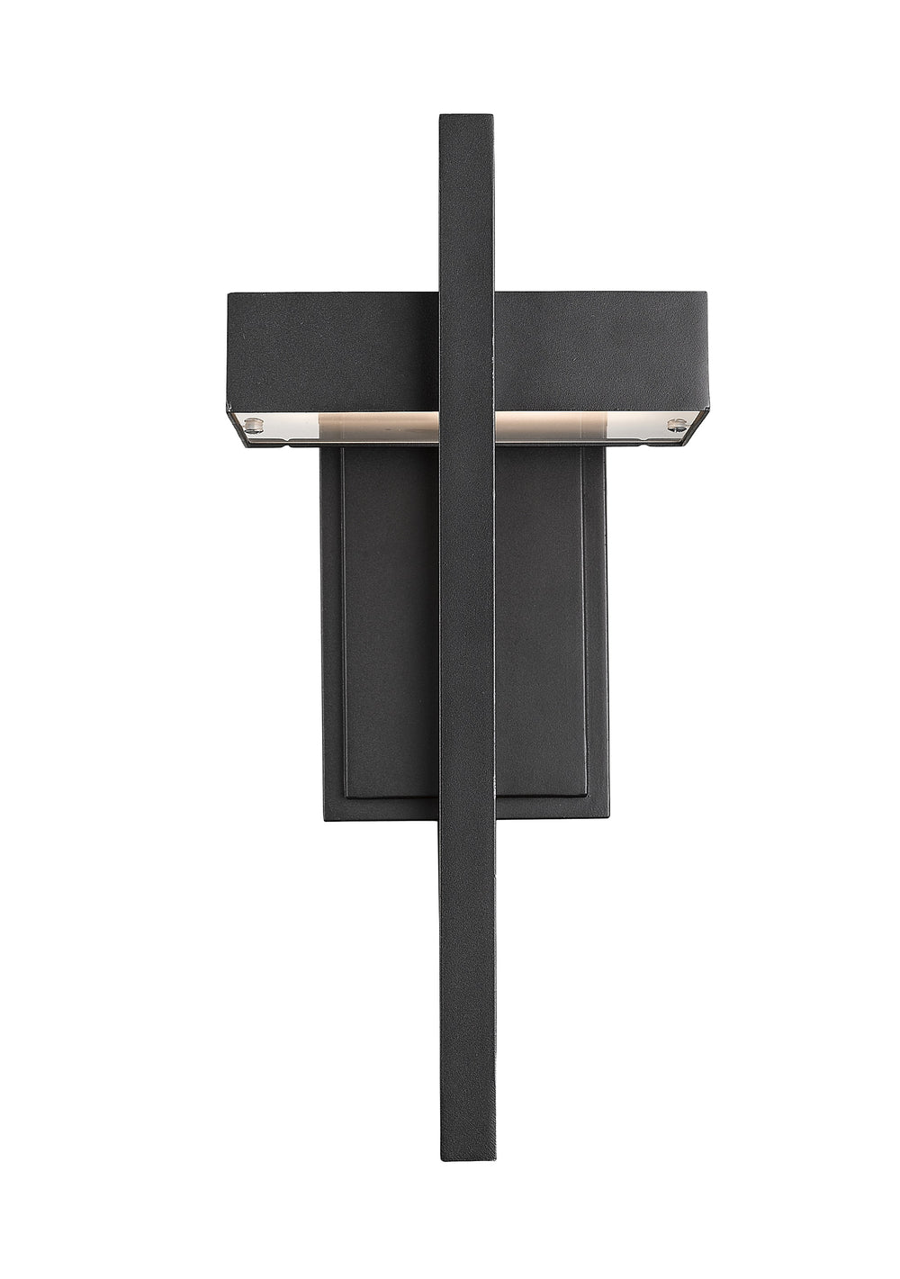 Luttrel 1 Light Outdoor Wall Sconce in Black Finish