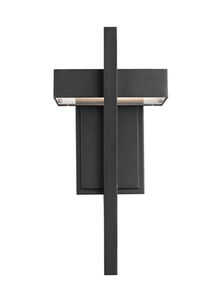 Luttrel 1 Light Outdoor Wall Sconce in Black Finish