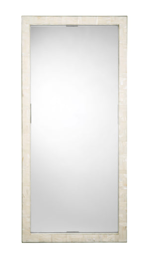 Monroe Mother of Pearl Rectangle Floor Mirror