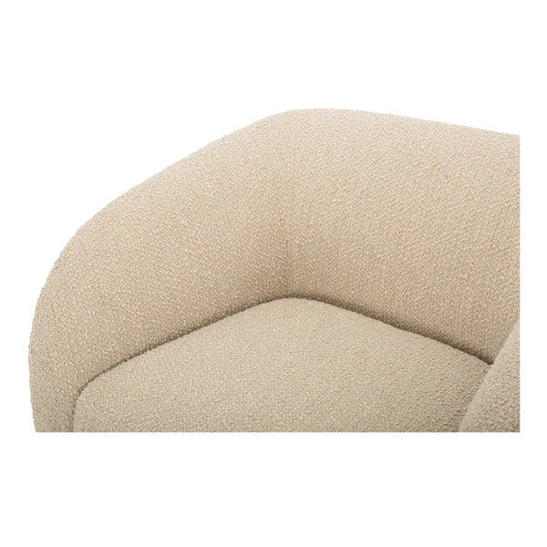 Moe's Faye Accent Chair in Beige Boucle