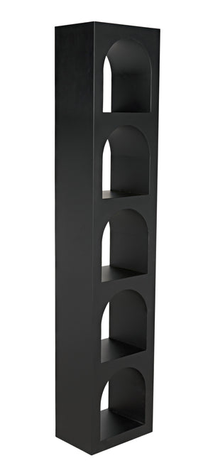 C-Series Aqueduct Bookcase in Matte Black Industrial Steel