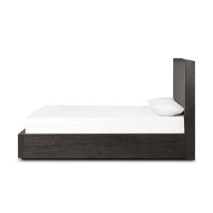 Leo Queen Bed - Smoked Black