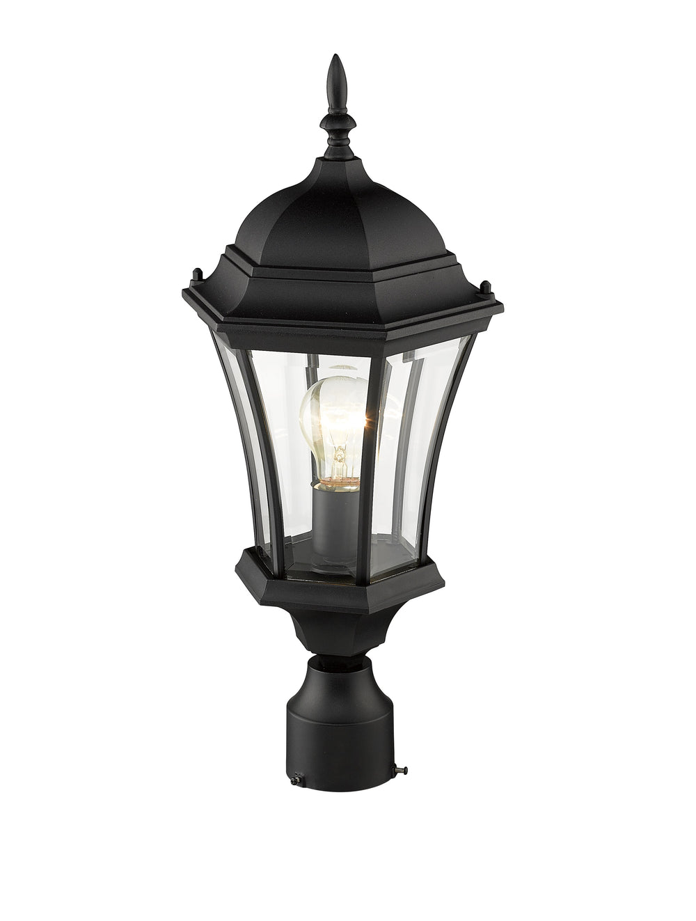 Wakefield Outdoor Post Light in Black Finish